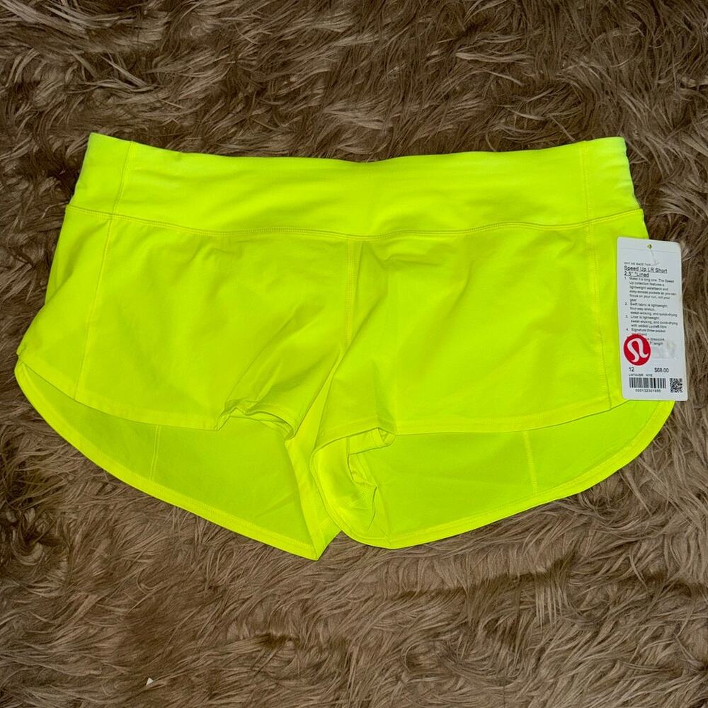 New Lululemon Speed Up LR Short 2.5" Lined HYVE Women's size 12